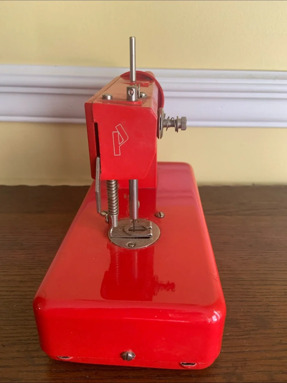 Vintage Penneys Red Kids Toy Sewing Machine